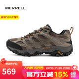 迈乐（Merrell）男女款户外登山徒步鞋减震MOAB3轻量迈越者3防滑时尚耐磨透气 J035893浅棕黄(男) 44