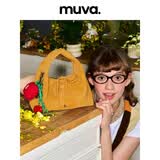 MUVA宋妍霏同款三角饭团手提包单肩斜挎女士小拎包礼物 秋葵黄