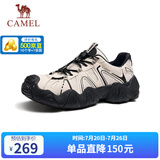 骆驼（CAMEL）【云山】网面户外徒步登山休闲丑萌鞋情侣 G15S076104 米白/黑 41