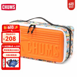 CHUMS洽洽鸟硬壳包户外收纳包露营野营多功能休闲相机镜头手提包带隔板 L码-橘色CH62-1824-Z308 OS（不带肩带）