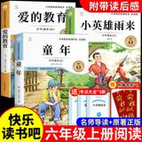 全套3册 爱的教育小英雄雨来童年书高尔基原著完整版快乐读书吧推荐小学生六年级上册课外阅读书必读正版书目小学老师经典书籍鲁滨逊漂流记六年级下册 【全3册】六年级上册必读正版(京东图书联合定制款)