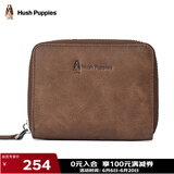 暇步士（Hush Puppies）卡包男真皮零钱包男证件夹风琴式收纳包名片夹父亲节礼物礼盒装