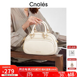 蔻一（Cnoles）河马包包女士2025最新款百搭保龄球斜挎小包大容量手提双肩背包