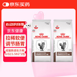 皇家肠道处方粮GI32消化支持高适口性成猫肠道处方猫粮1.5kg*2包
