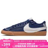 耐克NIKE男板鞋缓震透BLAZER LOW运动鞋DR9865-400深藏青44