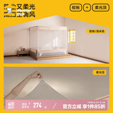【Air】A类婴儿防摔围栏蚊帐三开门浅米色1.8米【蚊帐+柔光顶】