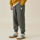 多多家男童裤子2025春秋款儿童弧线运动卫裤中大童爽滑亲肤休闲长裤