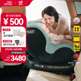 宝得适（BRITAX）宝宝儿童安全座椅0-4岁360度旋转汽车ISOFIX硬接口双面骑士PLUS 双面骑士PLUS松石绿