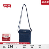Levi's【商场同款】李维斯男士美式时尚个性随搭牛仔斜挎包000IN 深蓝 标准包