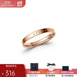 丹尼尔惠灵顿（DanielWellington）dw戒指女男 经典玫瑰金色情侣戒指时尚饰品表白生日礼物送女友 64号 DW00400023 玫瑰金