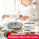 硕加碗碟套装家用陶瓷碗盘米饭碗盘子创意英式轻奢高颜值餐具碗具 7.9英寸平盘（2只装）