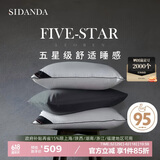 SIDANDA枕芯95白鹅绒枕头五星级酒店羽绒枕100支全棉羽绒中枕48*74cm