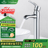 名爵（MEJUE）台上盆水龙头浴室卫生间面盆龙头加高冷热家用洗头水龙头Z-012151