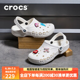 CROCS卡骆驰洞洞鞋男鞋女鞋夏季新款经典克骆格户外男士沙滩鞋凉鞋拖鞋 10126-100贝雅/白色（尺码偏大） 36 -37(220mm)