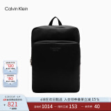 Calvin KleinJeans男士经典拉链ck方形简约商务大容量双肩背包节日礼物HH3064