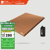 牧高笛（MOBIGARDEN）防潮垫 户外露营加宽加厚折叠充气双人气垫床 NX20663005 栗棕色