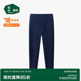 松山棉店【自由穿小暖羊儿童打底裤】保暖裤秋裤加绒男童女童冬中大童裤子 倍暖小暖羊-深蓝 170 cm