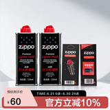 ZIPPO之宝配件耗材 半年口粮 打火机油 小油*2+火石*1+棉线*1