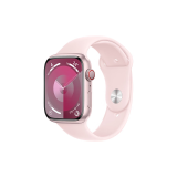 Apple/苹果 Watch Series 9 智能手表GPS+蜂窝款45毫米粉色铝金属表壳亮粉色运动型表带M/L MRPD3CH/A