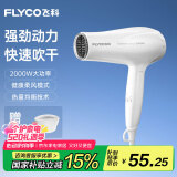 飞科（FLYCO）电吹风机家用发廊大功率2000W速干恒温便携可折叠白色FH6232