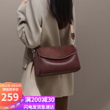 viney牛皮包包女包品牌斜挎枕头包轻奢单肩包生日礼物高级感送女友老婆