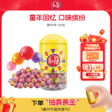 真知棒棒棒糖972g(约108支) 儿童棒棒糖桶装水果糖儿童零食硬糖果喜糖