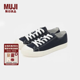 无印良品（MUJI）男女通用不易疲劳不易沾水运动鞋无性别男款女款小白鞋帆布鞋鞋子 藏青色2S 34 码/220mm（尺码偏大拍小一码）