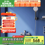 科勒（KOHLER）挂墙式淋浴花洒套装浴缸龙头家用手持花洒淋浴器 28580 带下出水