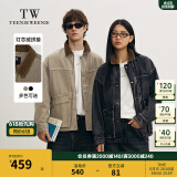 Teenie Weenie Men【男女同款】小熊男装牛仔夹克2025年春季新款拼接外套 卡其色 XL