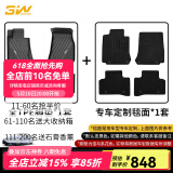 3W适用TPE汽车脚垫宝马3系320li330X1X6专用1系进口X7x2/2系旅行4系 新3系Li脚垫+毯面20-25款