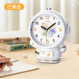 钟小白闹钟智能学生专用起床神器2025新款儿童男孩女孩宇航员音乐闹铃时间管理器一键贪睡床头钟开学礼物