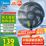美的（Midea）【超级单品】七叶轻音立式电风扇家用柔风落地扇台式桌面小型风扇大风量节能摇头宿舍电扇 SAF30AB