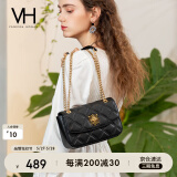 VANESSA HOGAN VH女包茵然软包系列复古太阳神斜挎包菱格链条腋下包小众单肩包