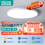四季沐歌（MICOE）照明 卧室灯led吸顶灯现代简约灯具客厅灯饰书房阳台餐厅灯薄款 24W 荐-40CM正白光适12-16平（隔日达