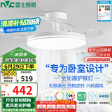 雷士（NVC）LED照明枕边风风扇灯吊扇灯北欧餐厅卧室全光谱1级能效三防白色