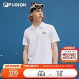 FILA FUSION斐乐潮牌男子短袖POLO衫2025时尚休闲翻领上衣