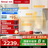 林内（Rinnai）【鲸吨吨】白色抽油烟机【家电国家补贴20%】侧吸式家用24m³风量大吸力挥手智控自清洁 10JD(W)