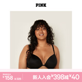 维多利亚的秘密（Victoria's Secret）PINK 夏季圆盘胸内衣2805舒适3/4罩杯聚拢外扩文胸胸罩无痕聚拢 2ZUO黑色 11202805 75B （34B）