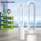 志高（CHIGO）无叶风扇电风扇落地扇空气循环扇家用轻音低噪摇头扇定时柔风直流变频 【机械款】3档风+广角送风