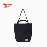 Reebok锐步防泼水耐磨手提斜挎包大容量男女同款户外通勤休闲包 黑色