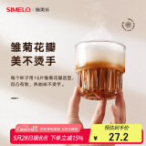 SIMELO施美乐咖啡杯高颜值玻璃杯澳白杯意式冰美式浓缩拿铁杯芬兰270ML