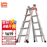 雷都捷特（LittleGiant） 家用/工程梯子铝合金伸缩人字梯直梯 折叠多功能登高梯15422-001