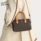 why单肩包小包斜挎包波士顿枕头包新款轻奢高级感包手提包情人节礼物 【小号】啡色YAP872602