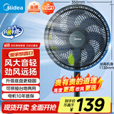 美的（Midea）【超级单品】七叶轻音立式电风扇家用柔风落地扇台式桌面小型风扇大风量节能摇头宿舍电扇 SAF30AB