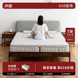 纳曲折叠床垫家用一半软一半硬席梦思软硬两用分体式床垫可折叠 24CM在垫层2cm乳胶+独立簧+椰麻 1800mm*2000mm