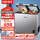 HIC冰柜家用小型大容量冷柜卧式 冷藏冷冻转换柜 卧式保鲜柜节能 母乳柜 冷藏冷冻双温 256L 丨一级能效丨冻肉约250斤