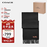 蔻驰（COACH）【品牌直供】女士围巾黑色羊绒F76393BLK