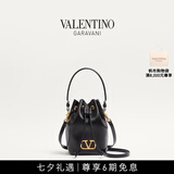 华伦天奴VALENTINO[礼物]女士 VLOGO SIGNATURE 迷你水桶包 黑色 均码