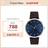 凯文克莱（Calvin Klein）CK手表摩登款皮带简约石英男表生日礼物男25200052