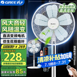 格力（GREE）【花精灵风扇】直流变频电风扇落地扇家用风随温变台地两用一级能效遥控电扇低噪 FDZ-35X69Bg5